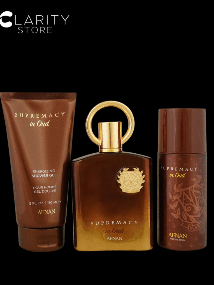 Afnan Supremacy In Oud Extrait de Parfum 100ml / Shower gel 150ml / Perfume Deo Spray 150ml