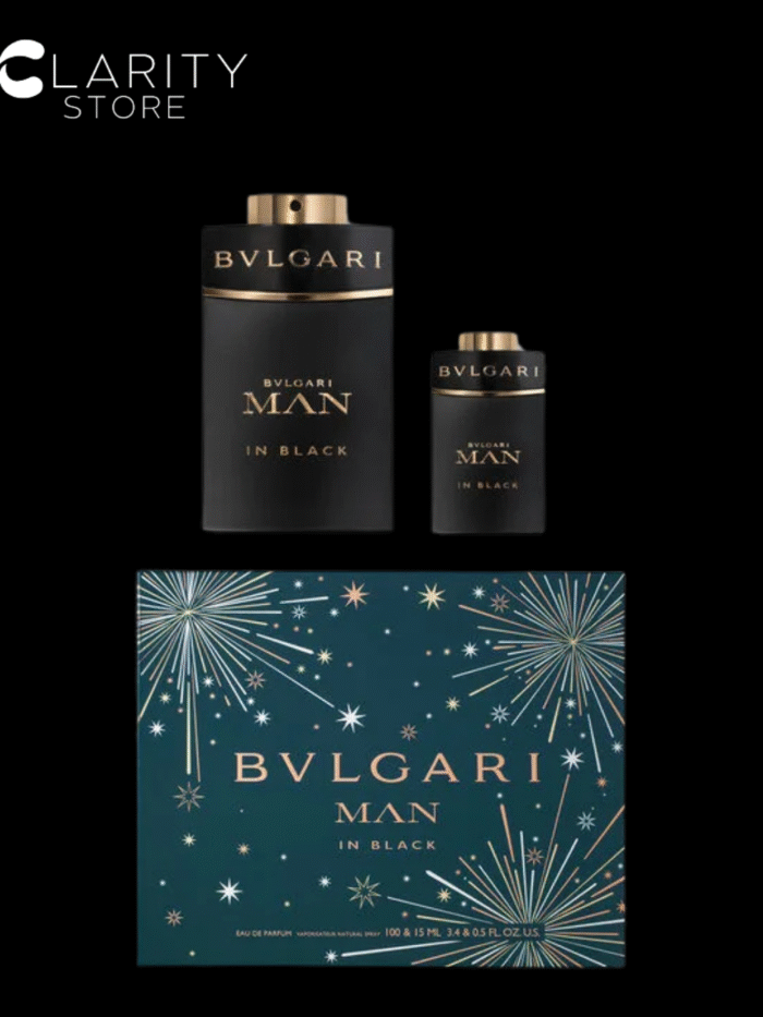 Bvlgari Man In Black Edp 100ml / Edp 15ml Gift Set For Men