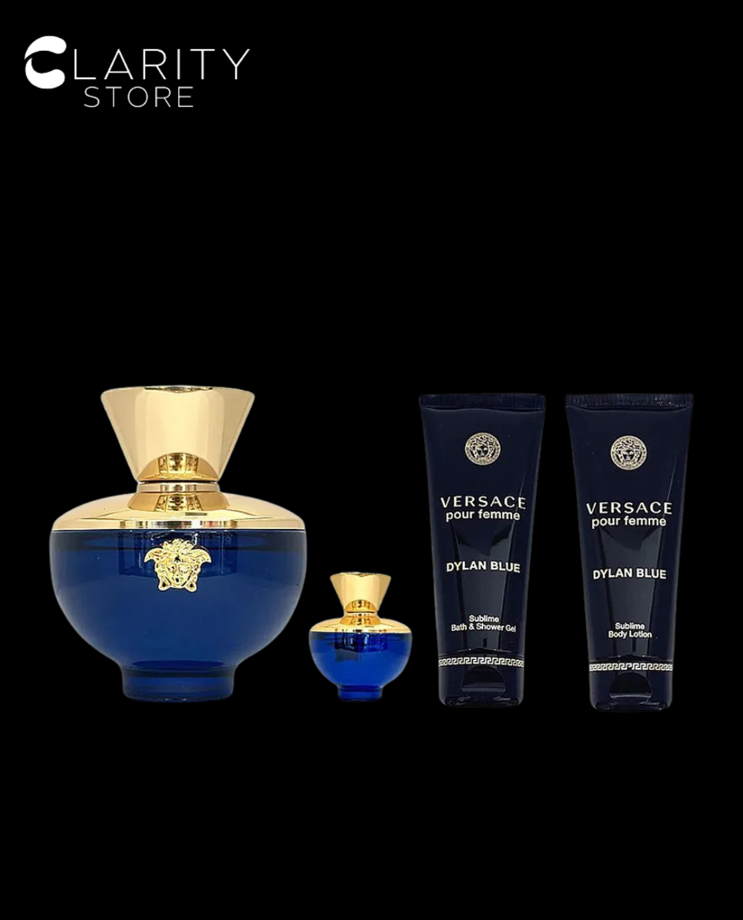 Versace Dylan Blue Pour Femme Edp 100ml / Edp 5ml / Sublime Body Lotion 100ml / Bath & Shower Gel